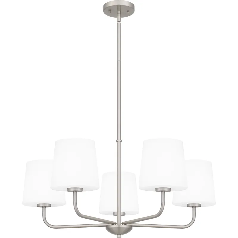 Gallagher 5 Light 28 inch Brushed Nickel Chandelier Ceiling Light