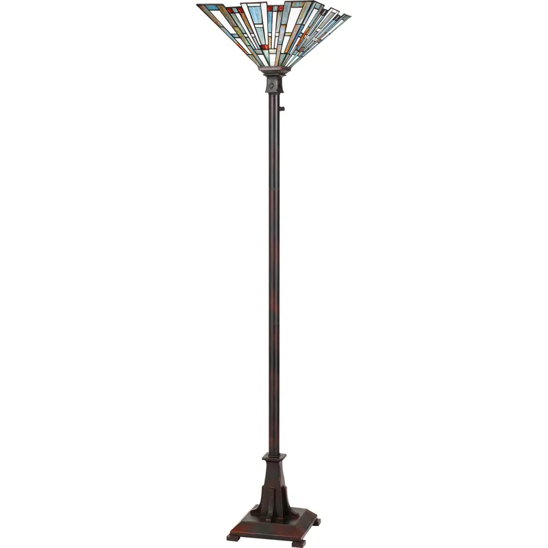 Maybeck 71 inch 150 watt Valiant Bronze Torchiere Portable Light