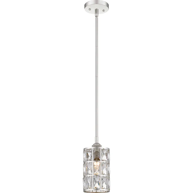 Oliver 1 Light 5 inch Polished Nickel Mini Pendant Ceiling Light