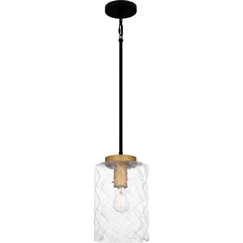 Carly 1 Light 8 inch Matte Black Mini Pendant Ceiling Light, Small