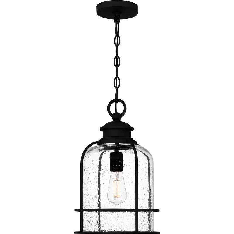 Bowles 1 Light 10 inch Earth Black Mini Pendant Ceiling Light