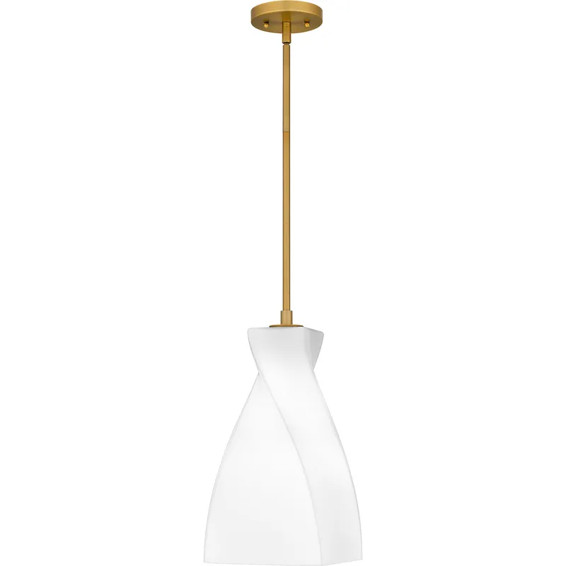 Stetson 1 Light 8 inch Brushed Gold Mini Pendant Ceiling Light, Small