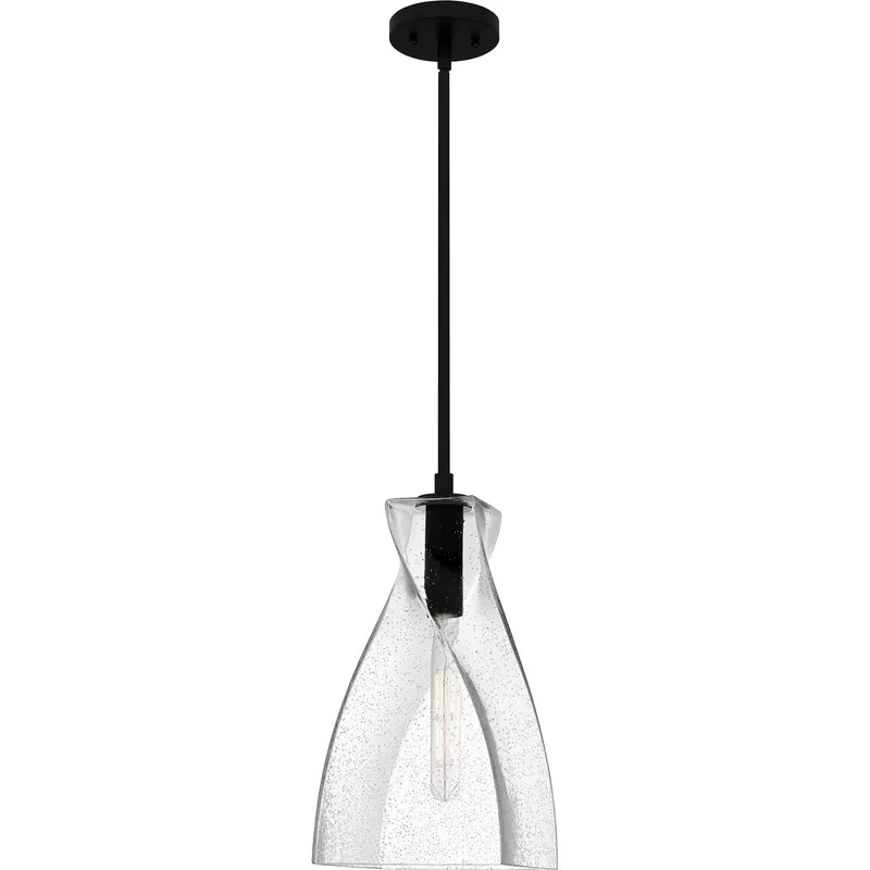Stetson 1 Light 8 inch Matte Black Mini Pendant Ceiling Light, Small