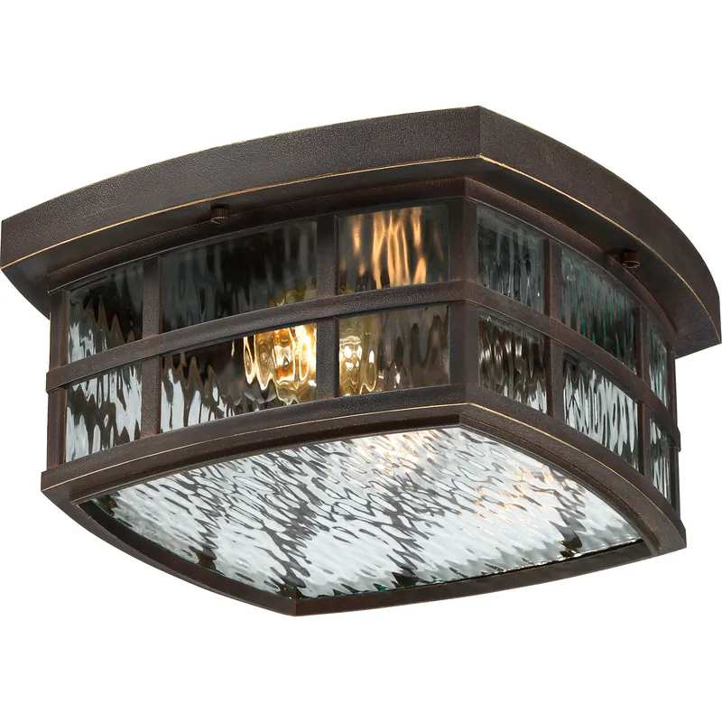 Stonington 2 Light 12 inch Palladian Bronze Outdoor Flush Mount