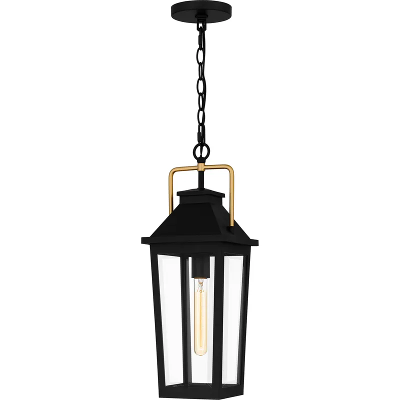 Buckley 1 Light 7.5 inch Matte Black Outdoor Hanging Lantern