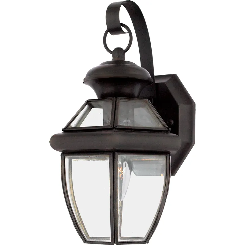 Newbury 1 Light 11.5 inch Medici Bronze Outdoor Wall Lantern