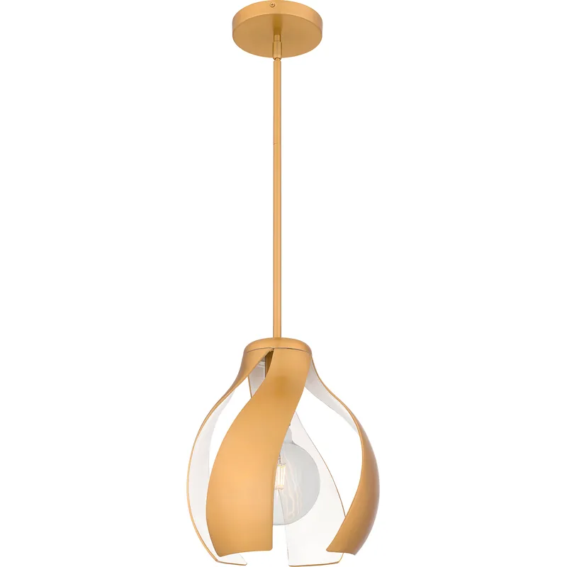 Kiko 1 Light 11 inch Brushed Weathered Brass Pendant Ceiling Light