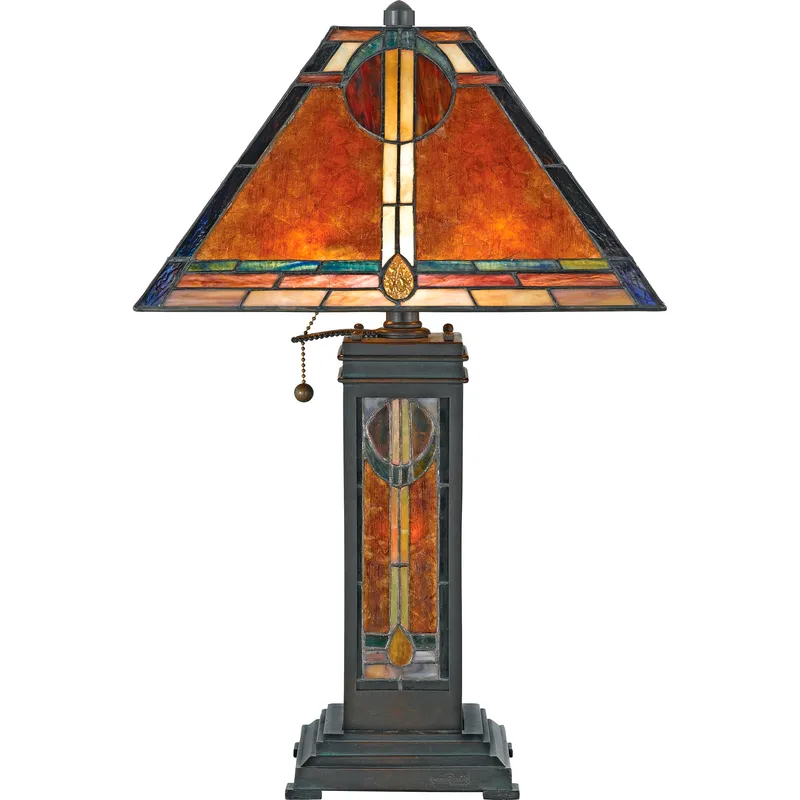 San Gabriel 23.5 inch 60.00 watt Valiant Bronze Table Lamp Portable Light, Naturals