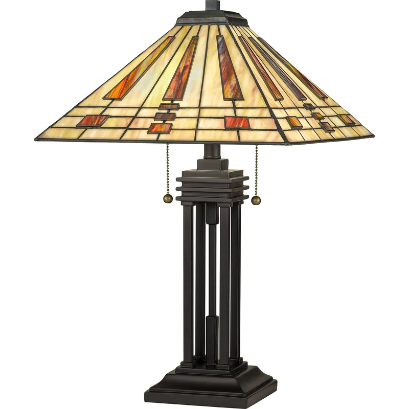 Stevie 24 inch 75 watt Western Bronze Table Lamp Portable Light