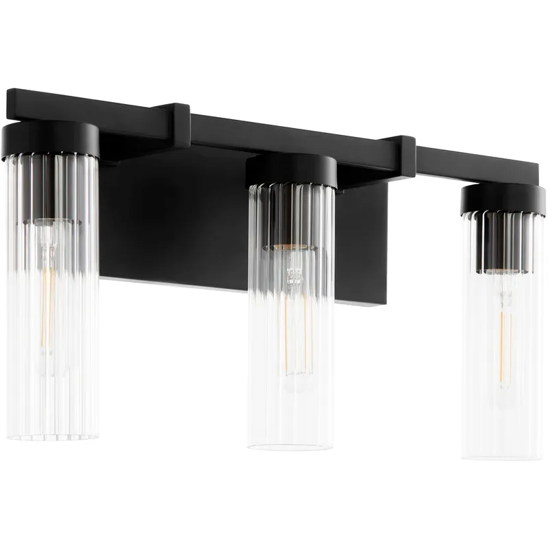 Kilbey 3 Light 19 inch Matte Black Vanity Light Wall Light