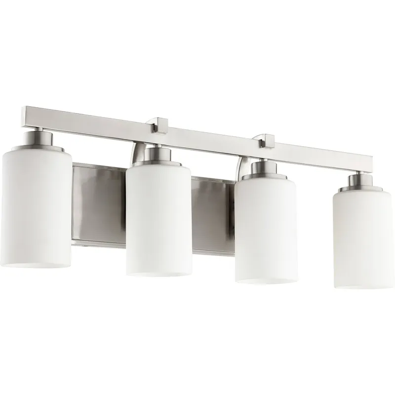 Lancaster 4 Light 27.5 inch Satin Nickel Vanity Light Wall Light