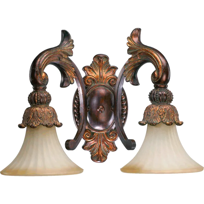 Madeleine 2 Light 18.5 inch Corsican Gold Vanity Light Wall Light