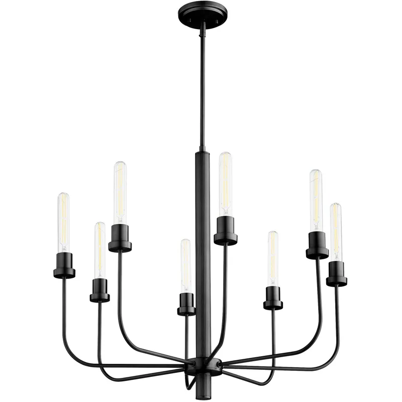 Sheridan 8 Light 28.5 inch Matte Black Chandelier Ceiling Light