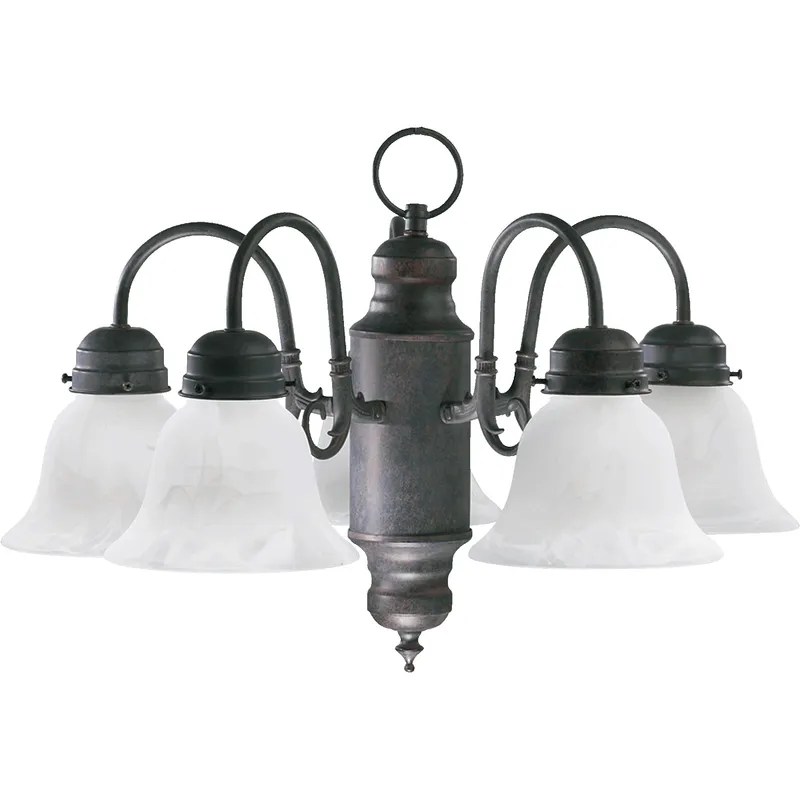 Fort Worth 5 Light 20 inch Toasted Sienna Chandelier Ceiling Light