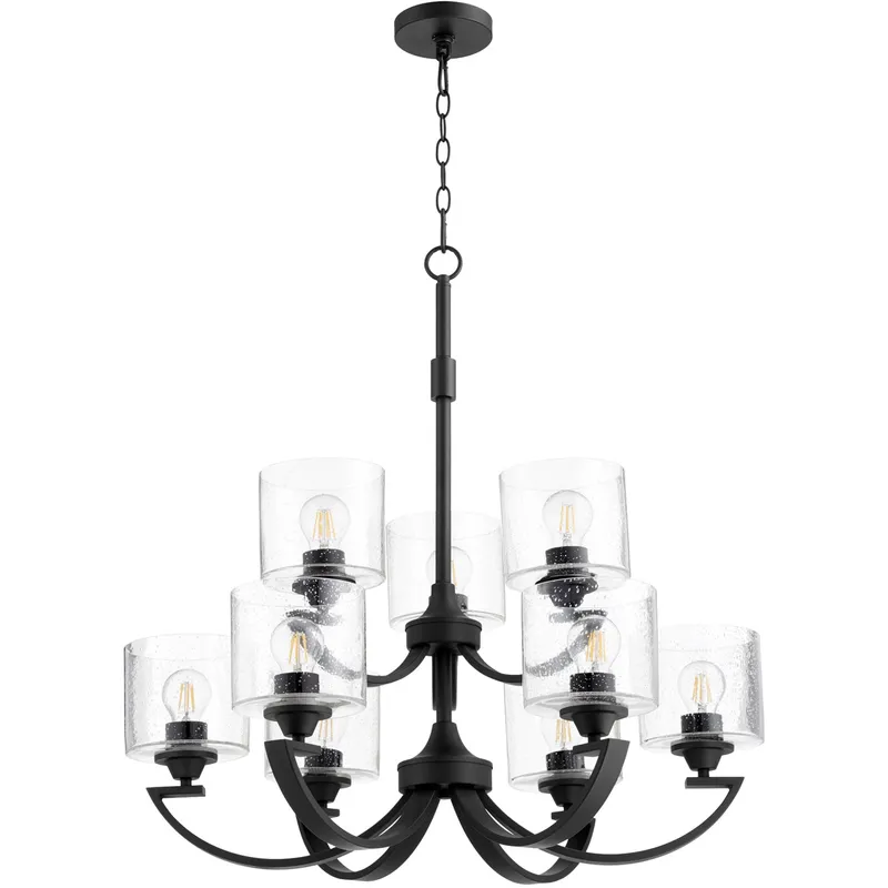 Dakota 9 Light 3 inch Noir Chandelier Ceiling Light