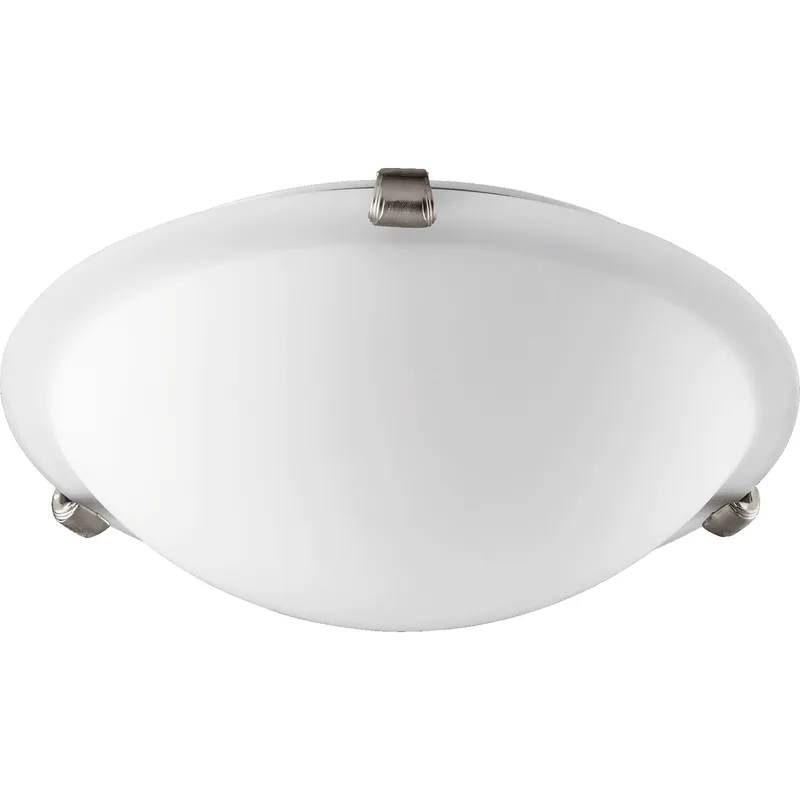 Fort Worth 2 Light 12 inch Satin Nickel Semi-Flush Mount Ceiling Light