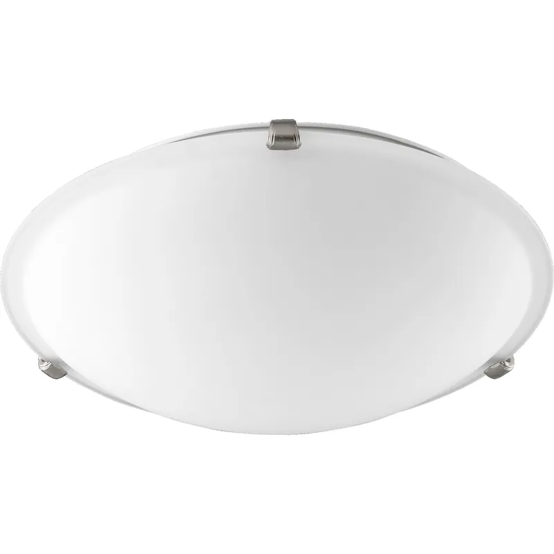 Fort Worth 3 Light 16 inch Satin Nickel Semi-Flush Mount Ceiling Light