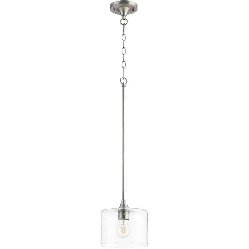 Dakota 1 Light 8 inch Satin Nickel Mini Pendant Ceiling Light