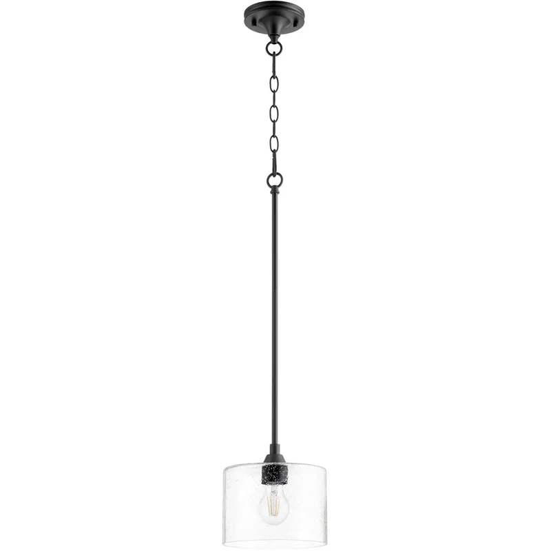 Dakota 1 Light 8 inch Noir Mini Pendant Ceiling Light
