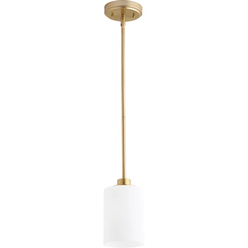 Lancaster 1 Light 5 inch Aged Brass Mini Pendant Ceiling Light