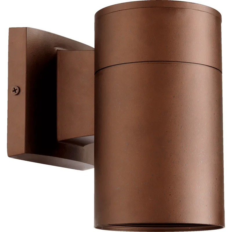Cylinder 1 Light 7.75 inch Oiled Bronze Outdoor Wall Sconce