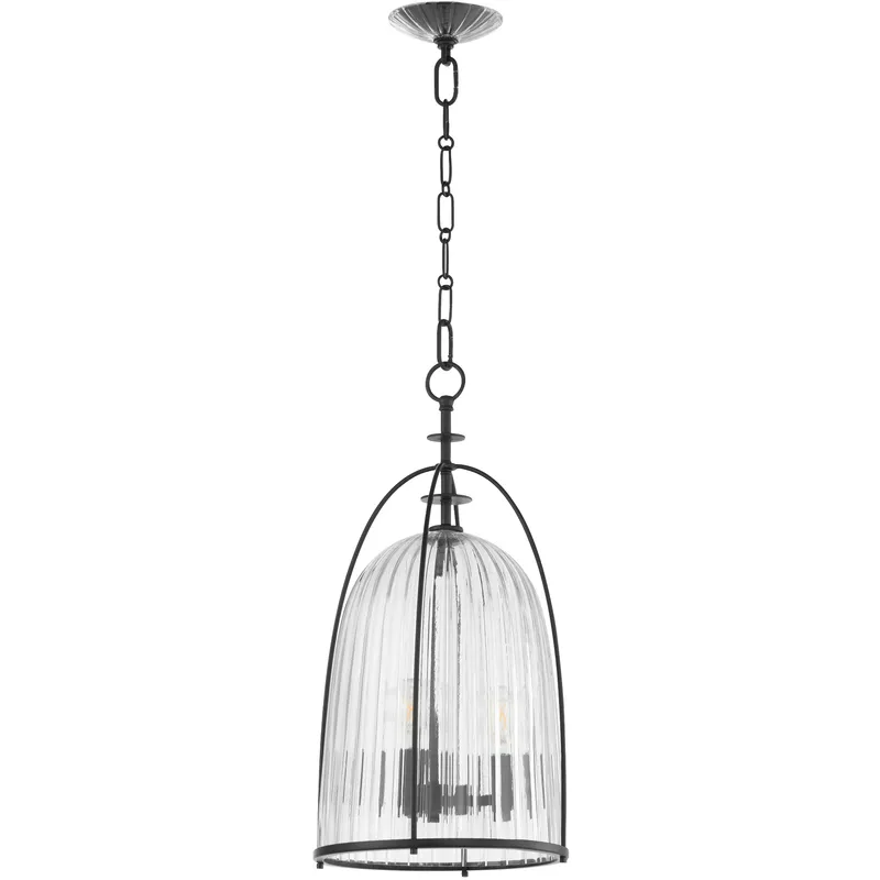 Alice 3 Light 11.25 inch Matte Black Pendant Ceiling Light