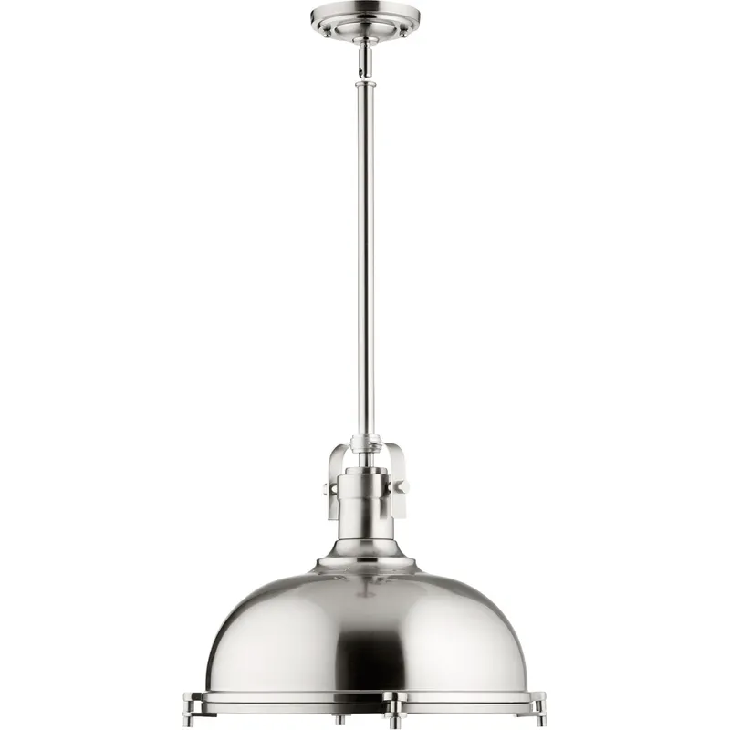 Hinge 1 Light 16.5 inch Satin Nickel Pendant Ceiling Light, Hinge