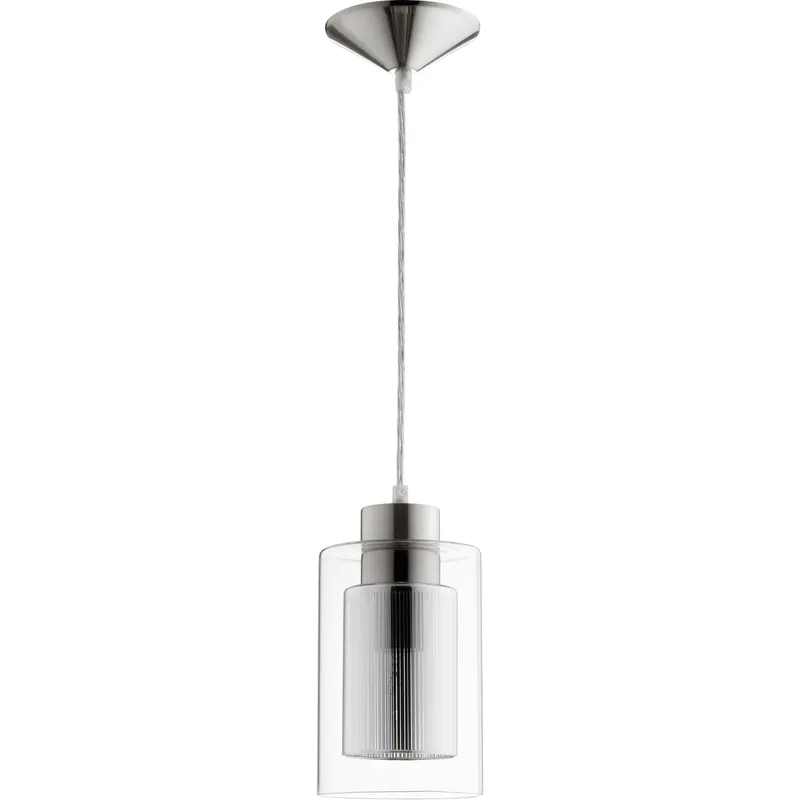 Fort Worth 1 Light 5 inch Satin Nickel Pendant Ceiling Light