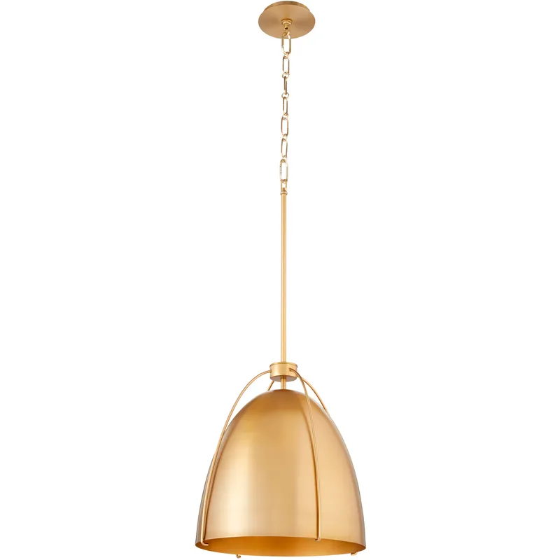 Jamie 1 Light 14.5 inch Aged Brass Pendant Ceiling Light