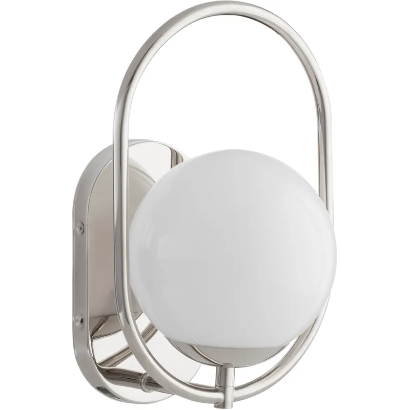Belmont 1 Light 7.5 inch Polished Nickel Wall Mount Wall Light