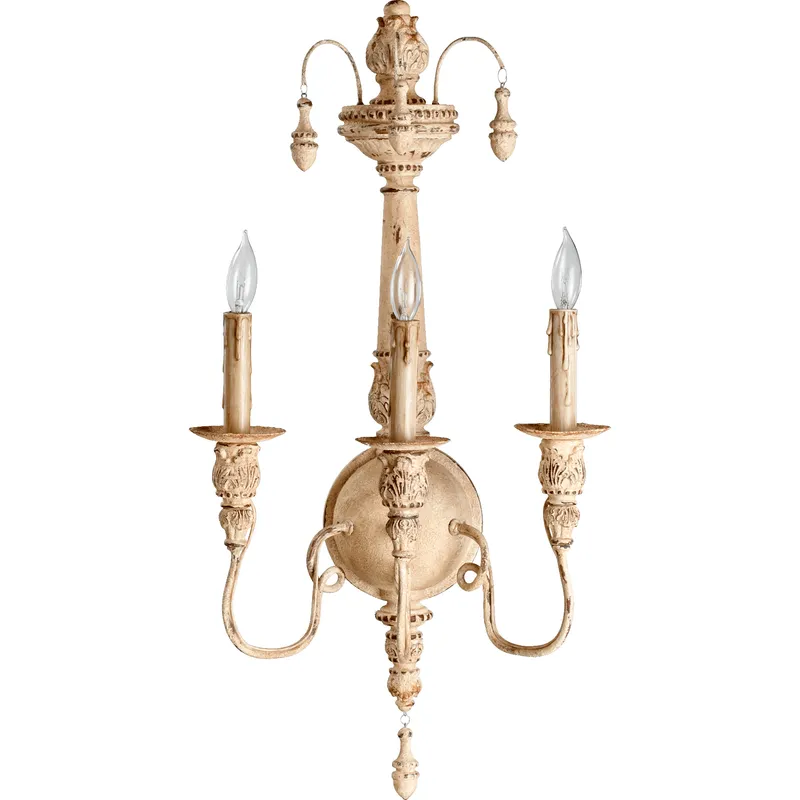 Salento 3 Light 13.75 inch Persian White Wall Sconce Wall Light