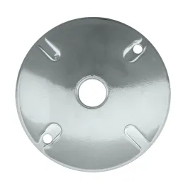 RAB 1 Hole Die Cast 4" Round Cover - White