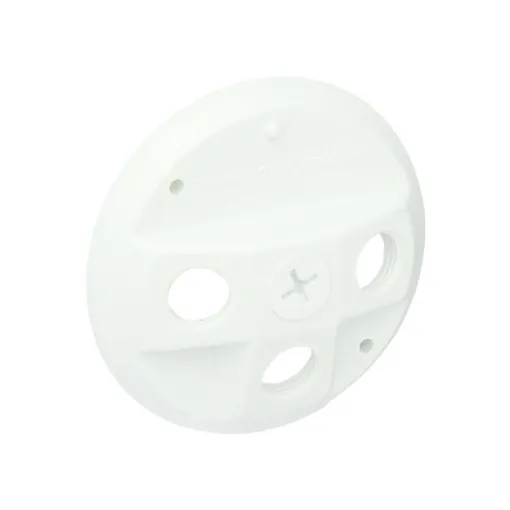 RAB 4 Hole Polycarbonate 4" Round Cover - White