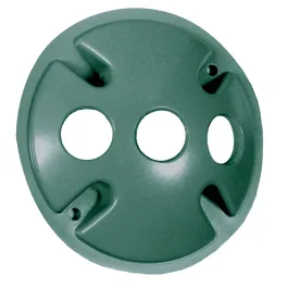 RAB 3 Hole Die Cast 4" Round Cover - Verde Green