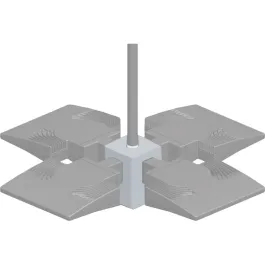 RAB 4-Light 3/4" NPS LED Pendant Adapter Ceiling Mount - White