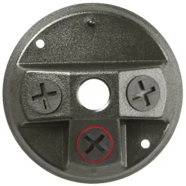 RAB 4 Hole Polycarbonate 4" Round Cover - Black