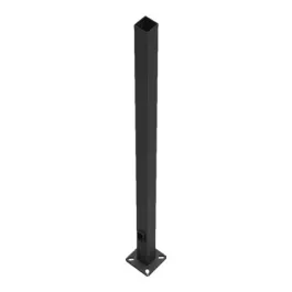 RAB Lighting 20' Steel Pole - Square - Pre-Drilled Top - 4" Shaft Size - 11 Gauge - Bronze