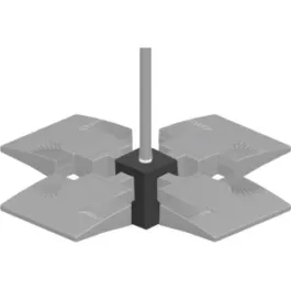 RAB 4-Light 3/4" NPS LED Pendant Adapter Ceiling Mount - Bronze