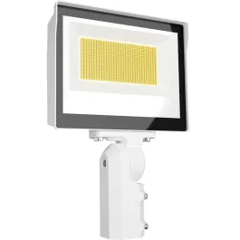 RAB X17 LED Flood Light - Slipfitter Mount - Photocell - 16,249 Lumens - 105W - CCT Selectable - 120-277V - White