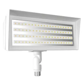 RAB FFLED LED Flood Light - Knuckle Mount - Button Photocell - 3000K - 120-277V - White