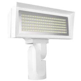RAB FFLED LED Flood Light - Slipfitter Mount - Button Photocell - CCT Selectable - 120-277V - White