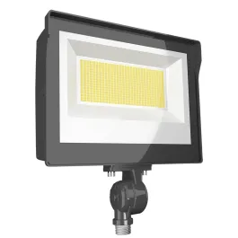 RAB X17 LED Flood Light - Knuckle Mount - Photocell - 12,215 Max Lumens - 40 | 60 | 80W - CCT Selectable - 120-277V - Bronze