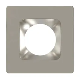 RAB 4" Square Brushed Nickel / Smooth Reflector Trim for HA4 LED Downlights