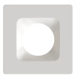 RAB 4" Square White / Smooth Reflector Trim for HA4 LED Downlights
