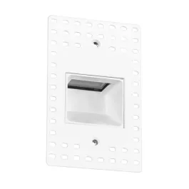 RAB 3W Vertical Recessed LED Step Light - Trimless - 4000K - 96 Lumens - 120V - White