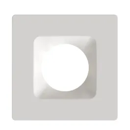 RAB 6" Square White / Smooth Reflector Trim for HA6 LED Downlights