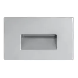 RAB 3W Horizontal Recessed LED Step Light - 4000K - 61 Lumens - 120V - Silver