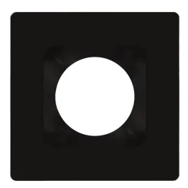 RAB 4" Square Black / Smooth Reflector Trim for HA4 LED Downlights