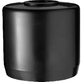 RAB PVC Mighty Cap - Fits 2.5" PVC - 1/2" Threaded Hole - Black