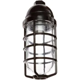 RAB 200W Max Pendant Mount Vaporproof Light Black 120V